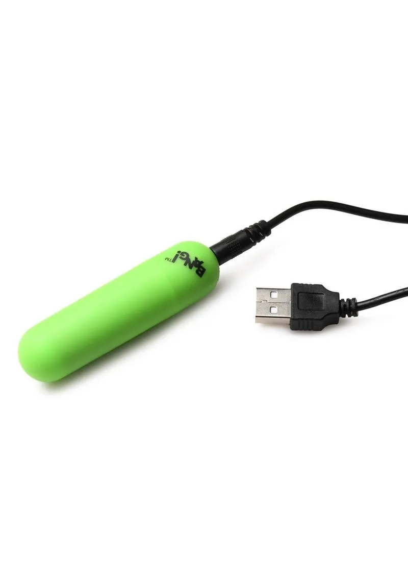 Bang! 28X Glow in The Dark Rechargeable Silicone Bullet with Remote