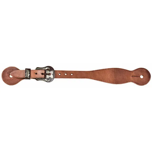 Berlin Custom Leather Women's Trailblazer Spur Straps with Brown Iron Buckle