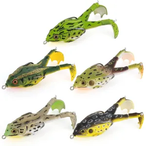 Dr.Fish 5pcs  Plastic Hollow Body Frog Topwater Lures 8.6-16g