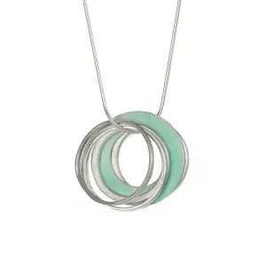 Enamel Hoop Pendant