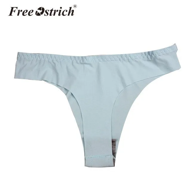 Free Ostrich Invisible Women 2019 Fashion Underwear Thong Cotton Spandex Gas Seamless Crotch Sexy Drop Shipping B1140