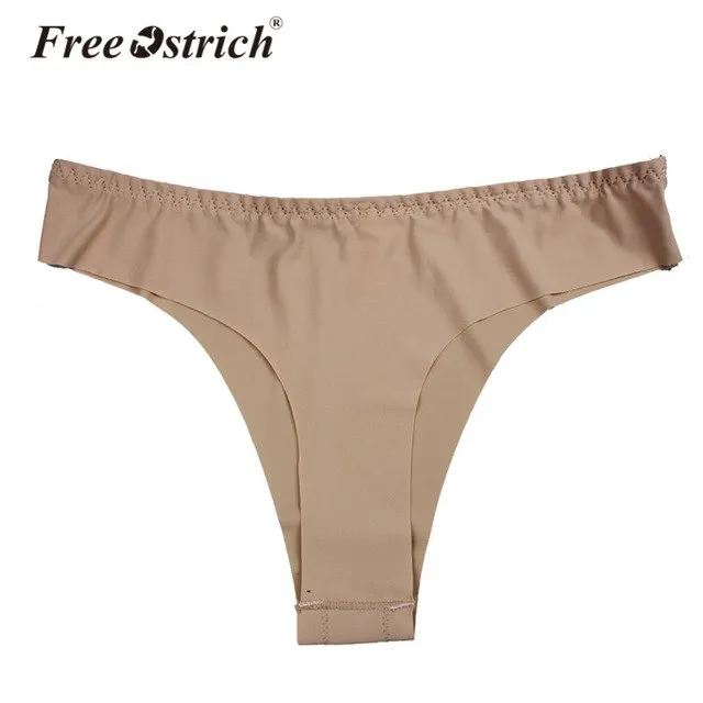 Free Ostrich Invisible Women 2019 Fashion Underwear Thong Cotton Spandex Gas Seamless Crotch Sexy Drop Shipping B1140