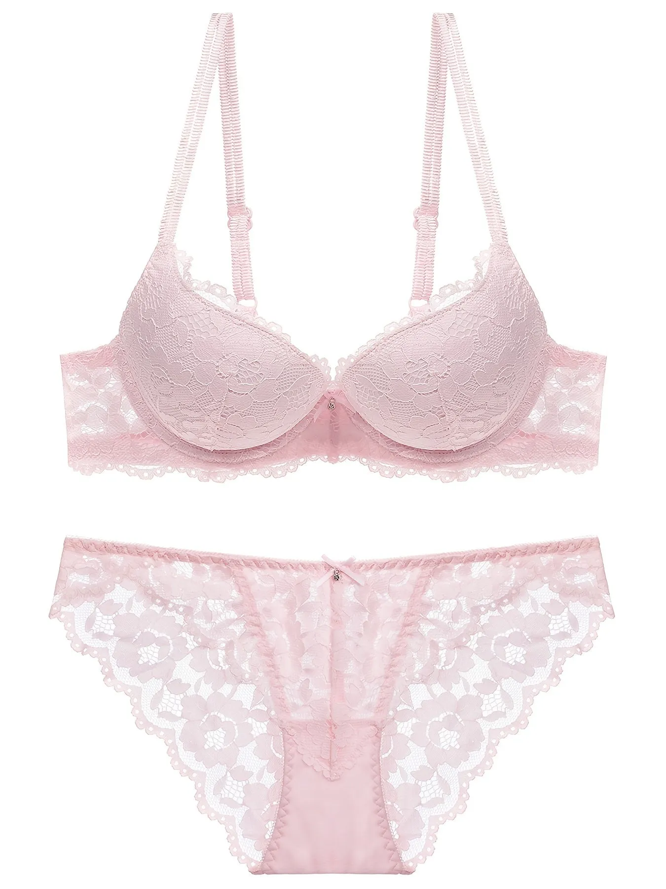 Push-Up Lace Embroidery Lingerie Set – Perfect Valentine's Day Gift