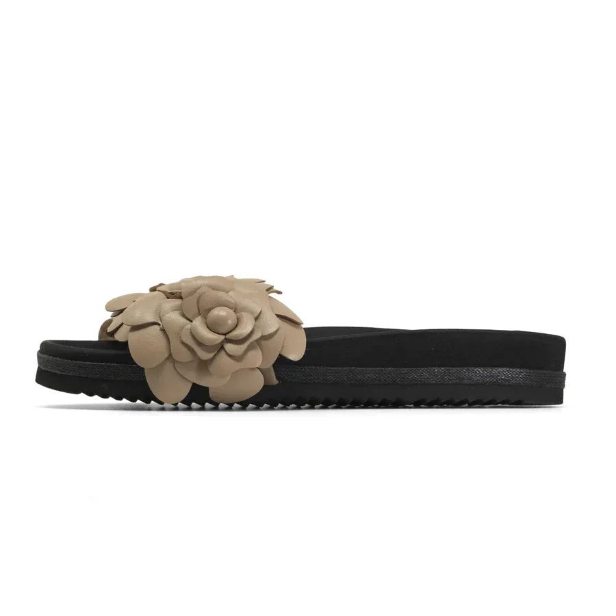 Roam Vegan Leather Fleur Slide